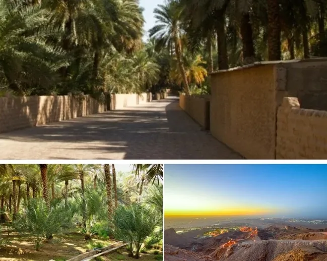Scenic Al Ain landscape near Jebel Hafeet